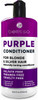 Purple Conditioner for Blonde Hair Sulfate and Paraben Free Toner No More Orange and Yellow Brassy Tones More Balance fo