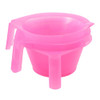 FOMIYES 3Pcs Pink Hair Dye Bowls with Handle Plastic Hair Color Mixing Tools for Salon and Home Use