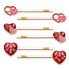 Valentines Day Heart Hairpins for Women Enamel Glitter Rhinestone Hearts Hair Clips Sweet Love Heart Hair Barrettes Bridal Party Styling Hair Access