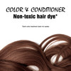 Light Mountain Natural Hair Color And Conditioner Chestnut 4 Fl Oz With Pack of Hair Clips