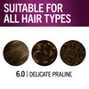 Schwarzkopf Keratin Permanent Hair Dye Cream 60 Delicate Praline Professional Quality Color for Up to 100 Gray Coverage