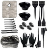 Hair dye Color kit Hair dye Brush and Bowl Set Hair dye Tools BrushCapBowlEar CoverGloves Color Hair DIY Tools Color Hai
