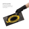 Segbeauty 20 Count Hair Dye Gloves Large Black Reusable Rubber Gloves for Hair Styling Powder Free Professional Salon Co