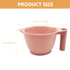 minkissy Hair Dye Mixing Bowl 2Pack Portable Plastic Color Bowls with Ergonomic Handles for Salon and Home Hair Coloring