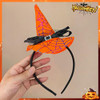 HOXIEYA Orange Headband Halloween Hat with Spider web Deisgn for Women and Girls Day of the Dead Hair Hoop Halloween Headband Hairband Hair Accessori