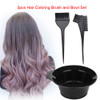 Dioche 3pcs Hair Dye Brush and Bowl Set Professional Salon Hair Coloring Dyeing Kit Dye Brush CombMixing BowlTint Tool T