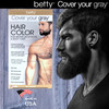 Betty Cover Your Gray Mens Hair Color for Beard Mustache Body Hair Brown