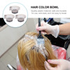 KALLORY Hair Color Bowls with Handle 3 Pcs Plastic Hair Dye Mixing Bowls for Salon and Home Use Precise Measurement Stac
