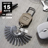 2 Pack ELV Self Retractable ID Badge Holder Key Reel Heavy Duty 32 Inches Cord Carabiner Key Chain Keychain Hold Up to 1