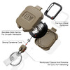 2 Pack ELV Self Retractable ID Badge Holder Key Reel Heavy Duty 32 Inches Cord Carabiner Key Chain Keychain Hold Up to 1