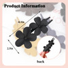 5 Pack Flower Hair Clips for women Non-Slip Matte Hair Clamps Flat Floral Design Claw Clip French Cute Hair Accessories for Girls Hair Decorations
