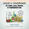 Light Mountain Henna Hair Color Conditioner Color the Gray Mahogany 2Step ChemicalFree SemiPermanent for White Gray Blon