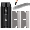 4in1 Plastic DuckbillShape Eyebrow Pencil Shaper Eye Makeup Shaping Tool for Waterproof Peel Off Brow Pencils Compact Co