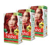 Nisha Creme Hair Color Flame Red Hair Dye Permanent Red Hair Colour 507 fl oz Pack of 3