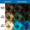 MANIC PANIC Atomic Turquoise Hair Color Amplified Semi Permanent Hair Dye Bright Aqua Blue with Green Undertones Vegan P