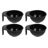 FRCOLOR Hair Dye Bowl with Handle 4Pack Plastic Hair Color Mixing Bowls for Salon and Home Use Easy Clean Coloring Tool