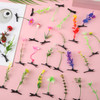 100pcs Plant Hairpins, Cute Bean Sprout Hair Clip Funny Mushroom Hair Clips Grass Hair Clip Flower Plant Hair Clip Butterfly Hair Clips Hair Accessor