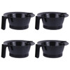 Beaupretty Hair Dye Bowl Set 4Pcs Plastic Hair Color Mixing Bowls for Salon Use Convenient and Reusable Dyeing Supplies