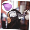FRCOLOR Hair Color Mixing Bowls with Handle Set of 5 Reusable Hair Dye Bowls for Salon and Diy Coloring Wide Deep Design