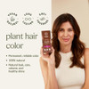 khadi LIGHT BROWN Natural Hair Color Hair dye for light warm fawn brown with lively reddish reflections 100 herbal natur