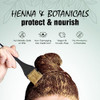 Light Mountain Henna Hair Color Conditioner Color the Gray Dark Brown Hair Dye for MenWomen 2Step ChemicalFree SemiPerma