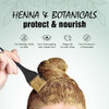 Light Mountain Henna Hair Color Conditioner Color the Gray Light Brown Hair Dye for MenWomen 2Step ChemicalFree SemiPerm