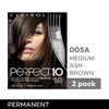 Clairol Nicen Easy Perfect 10 Permanent Hair Dye 5A Medium Ash Brown Hair Color Pack of 2
