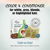 Light Mountain Henna Hair Color Conditioner Color the Gray Red Hair Dye for MenWomen 2Step ChemicalFree SemiPermanent Ha
