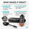VOLT Grooming Temporary Instant Beard Color ECO 2 Pack Refill Quick Drying Plant Based Hypoallergenic Brush on Color for