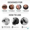 VOLT Grooming Instant Beard Color Quick Drying Plant Based Hypoallergenic Brush on Color for Beards Mustaches and Eyebro