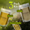 Veda Natural PlantBased Hair Dye for Dark Tones Henna Indigo Hair Pack LongLasting Botanical Coloring