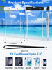 Kebrela 2 PCs Waterproof Phone Pouch, Clear Waterproof Phone Case for iPhone 15 Pro Max 14 13 12 11 Plus Samsung Up to 6.9'', 3D IPX8 Water Proof Cel