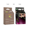 MinaiBrow Dark Brown Brow Tinting Kit Natural Spot Coloring Powder with Nourishing Oil Water Smudge Proof Instant Gray C
