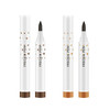 LOKFAR 2 Pcs Freckle Pens Natural Lifelike Freckles Makeup Tool Dark Brown Light Brown