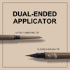 Music Flower 3 Pcs Eyebrow Pencil Set with 2 Dual Ended Waterproof Long Lasting Liquid Eyebrow Pen and with 1 Eyebrow Br
