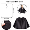Noverlife Black Makeup Cape Chemical Water Proof Beauty Salon Shorty Smock for Clients Lightweight Combout Beard Apron S