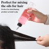 BESARME 2 Pack Applicator Bottle for Hair 85 Ounce Hair Oil Applicator Plastic Squeeze Bottle Root Hair Dye Bottle Twist
