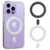 Wannap Magnetic Adapter Ring Compatible for Magsafe, Universal Magnet Sticker Compatible with Magsafe Accessories & Wireless Charging for iPhone 16 1