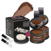 Mifeloy 2 Pack Root Cover Up Powder Medium Brown Longlasting Gray Hair Root Concealer for Hairline Beard Line Eyebrow In