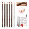 LSxia Waterproof EyeBrow Pencil Set Pull Cord Peeloff Eyebrow Pencil Microblading Pen Supplies Kit White EyeLiner Pencil