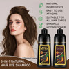 Chestnut Brown Hair Dye Shampoo 3in1 Instant Longlasting Hair Color Shampoo in Minutes Gray Hair Coverage for Men Women