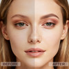2 Pack Eyebrow Pencil Waterproof Eyebrow Makeup with Dual Ends Professional Brow Enhancing Kit with Eyebrow Brush Dark B