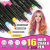 JimGloria 16 Dustless Hair Chalk for Girls Washable Dye Birthday Gifts for Teen Girls Makeup Kit Temp Paint Temporary Ha