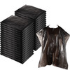 WILLBOND 100 Disposable Salon Cape Plastic Barber Cape for Hair Stylist Waterproof Shampoo Apron for Dye Cutting Colorin