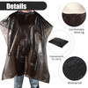 WILLBOND 100 Disposable Salon Cape Plastic Barber Cape for Hair Stylist Waterproof Shampoo Apron for Dye Cutting Colorin