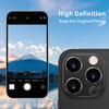 Hsefo Compatible with iPhone 16 Pro and 16 Pro Max Camera Lens Protector, Anti-Scratch Tempered Glass Metal Camera Screen Protector Shockproof Full P