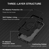 I-HONVA for iPhone 16 Plus Case [Compatible with MagSafe] Shockproof 3-Layer Full Body Protection [Without Screen Protector] Rugged Heavy Duty Cover