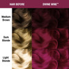 MANIC PANIC Classic Divine Wine Semi Permanent Hair Color Deep RedBased Pink Hair Dye for Women Men That Lasts 46 Weeks