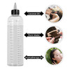 driew Applicator Bottles for Hair 169oz Hair Squeeze Bottle for liquids TwistOn Top Tip Cap with Ratio Graduated Scale C