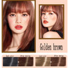Brown Hair Dye Shampoo YIZHONG Light Golden Brown Hair Color For Gray Hair Coverage Permanent 3 in 1 For Women Men Easy